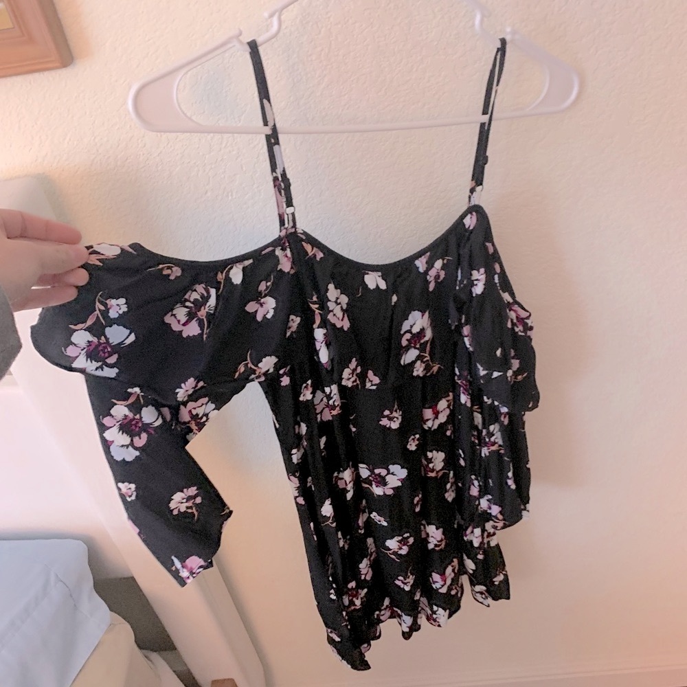 Flowy Off the Shoulder Mini Dress